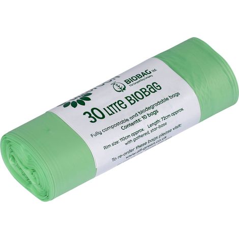 all-Verde 30 Litri BioBag compostabili Bordo Stradale Caddy Bin Liners, Confezione da 10