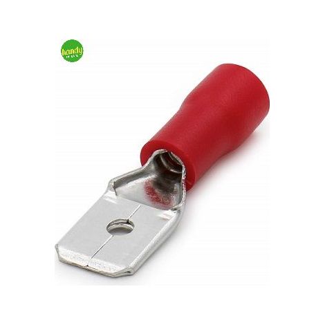 Capicorda Electraline maschio 6,35mm 10pz rosso