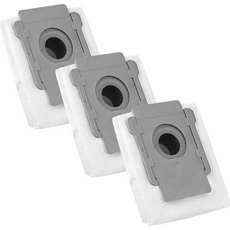 Lot de 3 sacs poussière pour aspirateur robot, vidange automatique, fermeture hermétique, séries i et s (1/5)