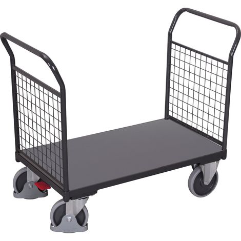 Cordes Doppel-Stirnwandwagen mit Draht RAL 7016 (1/4)