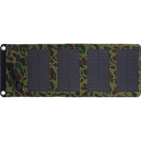 Chargeur solaire 7W camouflage haute efficacité USB 5,5V 1290MA panneau solaire pour voyage extérieur téléphone portable ordinateur (1/5)