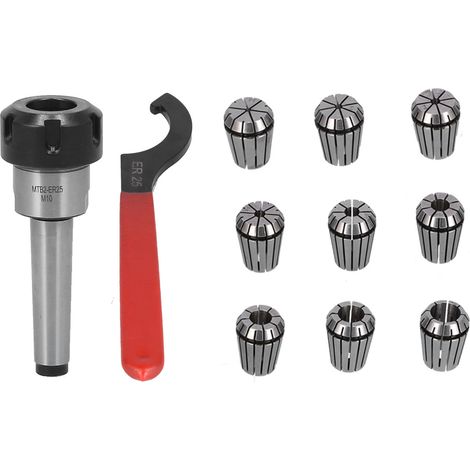 ER25 pinces à ressort cône Morse arbre de connexion pince mandrin support clé SetMTB2-ER25-M10