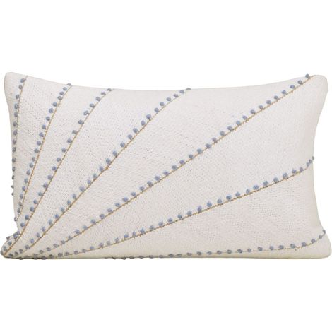 Housse de coussin en Broderie de coton texturée OCEANA (1/5)