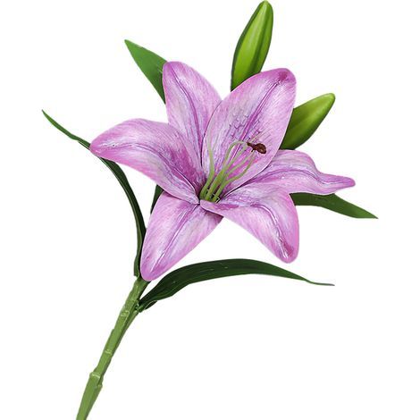 3D-Lilien-Simulationsblume 38 cm Blumenarrangement Heimdeko Hochzeitsdekoration Bürostrauß Kunstblumenstrauß (5) (1/5)