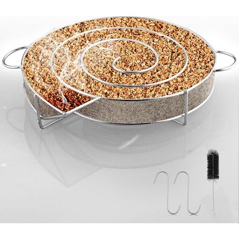 Générateur de Fumée Froide Ronde, Générateur de Fumée Froide pour Fumoir, Générateur de Fumée Froide en Acier Inoxydable, Fumoir a Froid pour Fumoir Fumage Viande Poisson Grille Barbecue (1/5)