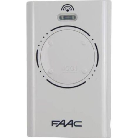 FAAC XT4 868 SLH Remote Control 4-Channel 868.35 MHz Gate and Garage Door Transmitter in White (1/3)