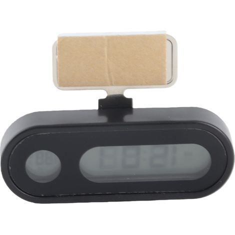 Thermomètre de voiture, horloge numérique universelle 2 en 1, élégant et durable, grand écran LCD avec rétroéclairage LED pour automobiles. (1/5)