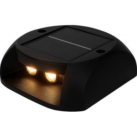 Faretto Segnapasso Solare LED 3000K, IP54, Autonomia 10h, Facile Installazione, Ideale per Giardino, Aiuole, Vialetti e Scale, Luce Accogliente e Sicura