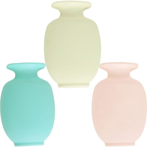 Ensemble de 3 vases muraux décoratifs en polypropylène, pots fleurs suspendus pour le rangement des (1/5)