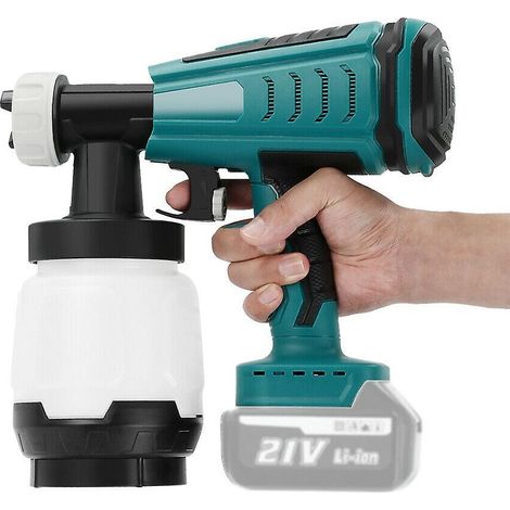 Pistolet à peinture haute pression sans fil, léger, 1000 ml, pour batterie Makita 18 V (1/5)