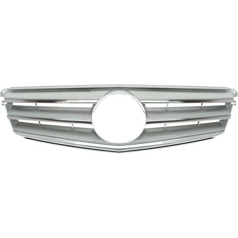 Grille de calandre avant chromée/argenté modèle AMG Mercedes Classe C W204 phase 1 2007-2011