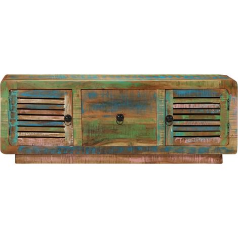 Maison Exclusive - TV-Schrank 110x30x40 cm Altholz Massiv (1/5)