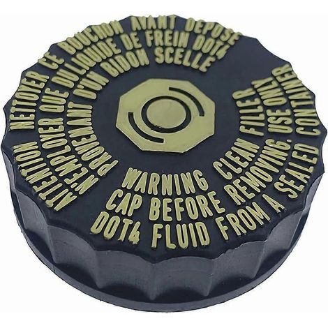 Bouchon de réservoir de liquide de frein (1 pièce) pour Peugeot 206, 207, 307, 308, 408, 508, C2, C5 (2007-2015) - Pièce de rechange : 1613328880