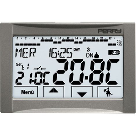 Termostato programable empotrado Perry Moon con pantalla táctil (1/5)