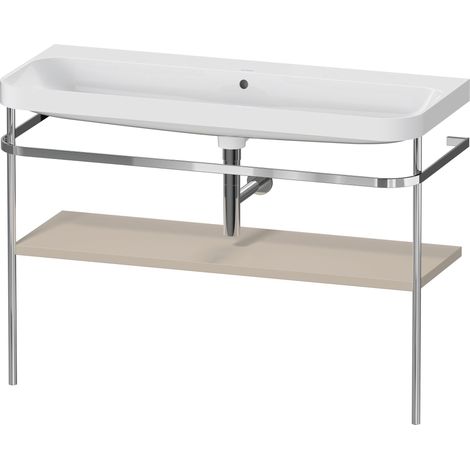 Duravit Happy D.2 Plus c-shaped Set mit Metallkonsole,