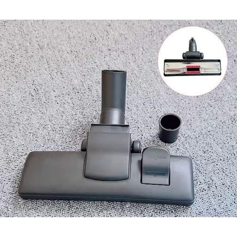 BEBUSINGOTO Staubsaugerbürste, Universal, 35/32 mm, Kunststoff, mit 2 Rädern, Netzstecker für Teppich und Adapter, geeignet für Staubsauger von AEG, Siemens, Miele, Bosch usw. (1/5)