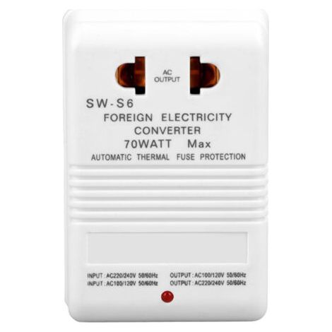 Convertisseur/onduleur 70 W 110 V/120 V vers 220 V/240 V (1/4)