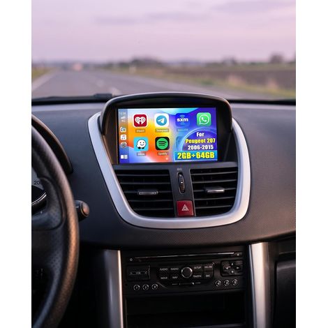 2+64GB Android 15 Autoradio 2006-2015 Écran Tactile 9 Pouces, Android Auto sans Fil, Bluetooth Stéréo, WiFi FM RDS USB + Caméra de Recula (1/5)