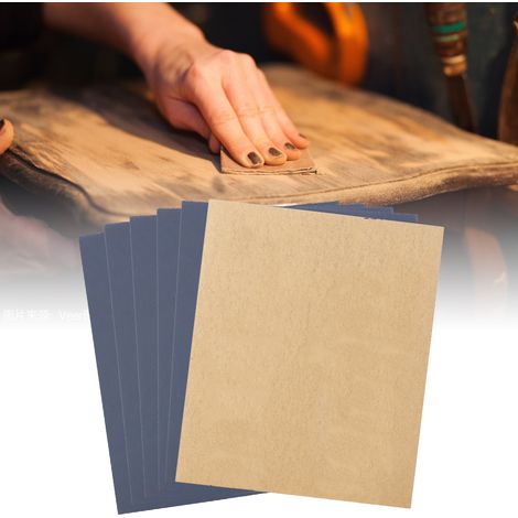 100 Stück Schleifpapier, schnell wärmeableitendes, braunes Schleifpapier, Körnung P1500, für Nass- und Trockenschleifen geeignet (1/5)