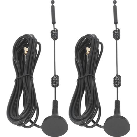 antennes Wi-Fi 2,4 GHz/5,8 GHz à base magnétique, double bande, en cuivre, gain élevé de 12 dBi, avec interface interne SMA. (1/5)