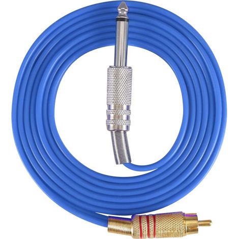 Kit de Conversion pour Machine à Tatouage avec Crochet en Silicone et Interface RCA Droite (Bleu) (1/5)