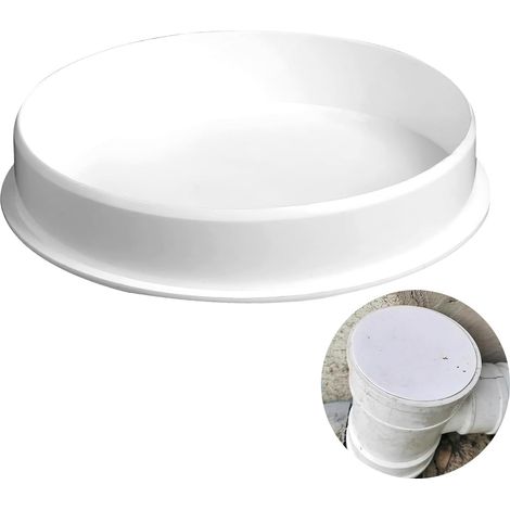 Blanc cassé,Couvercle pour tuyau de ventilation 100 - Couvercle de tuyau 100 mm - En PVC - Pour tuyaux de drainage