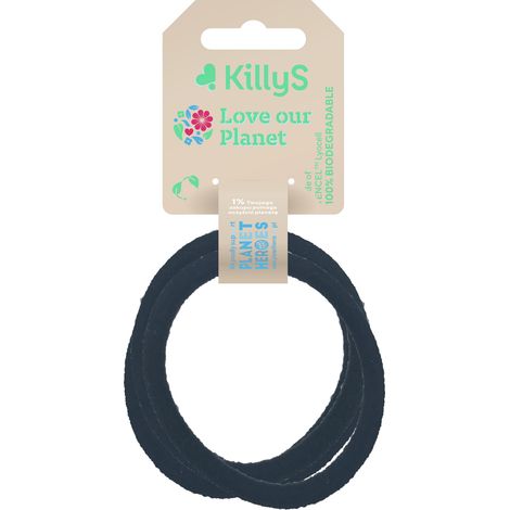 Gomas para el cabello redondas negras KillyS, 5 unidades (1/2)