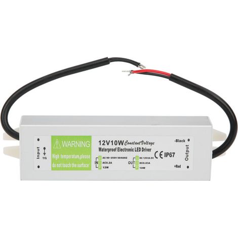 Alimentation LED étanche 10W professionnelle, AC90-250V 50/60Hz sortie DC12V pour éclairage (1/5)