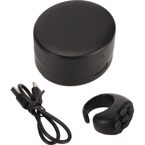 Bague de télécommande ABS avec application pour tourner les pages, déclencheur photo sans fil et bouton selfie pour smartphone