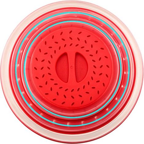 Orologi da microonde - Set da 2, pieghevoli, con fori per il vapore, utilizzabili anche come scolapasta (1/5)