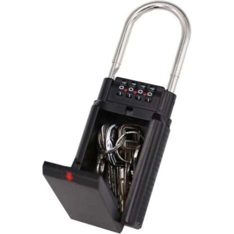 Key box, combination key box, storage box, secure storage - Black (1/4)