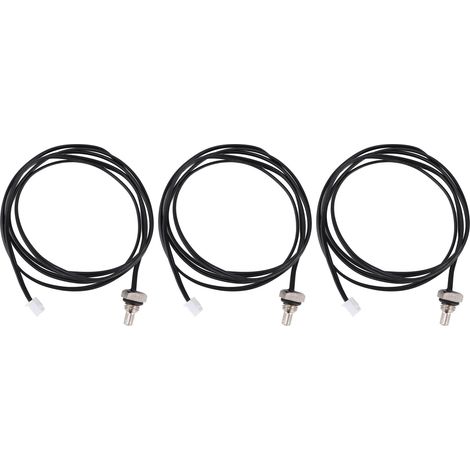 Lot de 10 sondes de température à thermistance NTC, tête hexagonale, câble de 1 mètre, filetage M8, 10 kΩ (1/5)