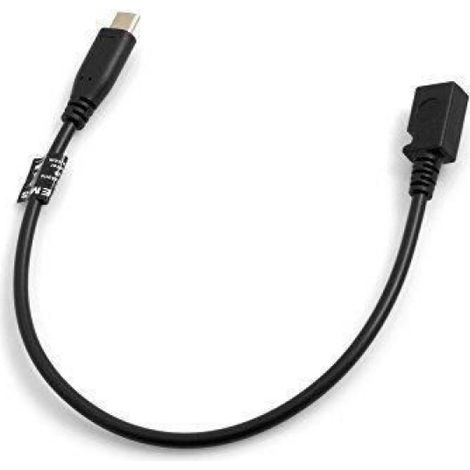 Adaptateur USB Type-C Mâle vers Micro-USB Femelle - Câble de Rallonge pour Chargement et Transfert de Données - 28 cm - 1 Pièce