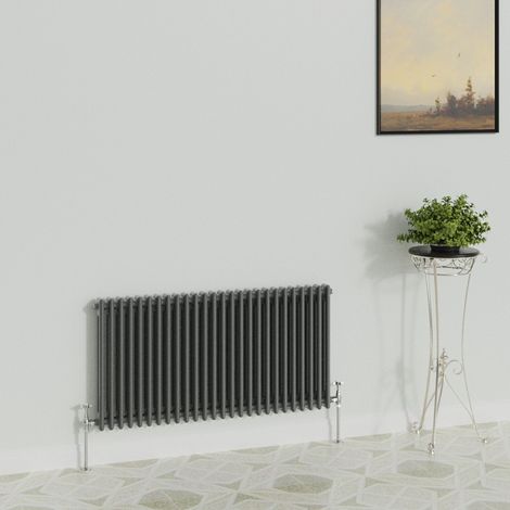 WarmeHaus Traditional Anthracite 2 Column Radiator 600x1190mm (1/5)