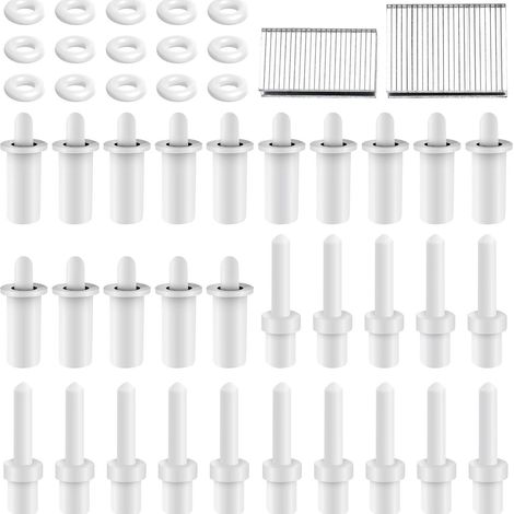 Lot de 50 goupilles de réparation pour persiennes, boulons de réparation à ressort pour plaques aveugles de persiennes de style plantation et accessoires d'outillage (1/5)