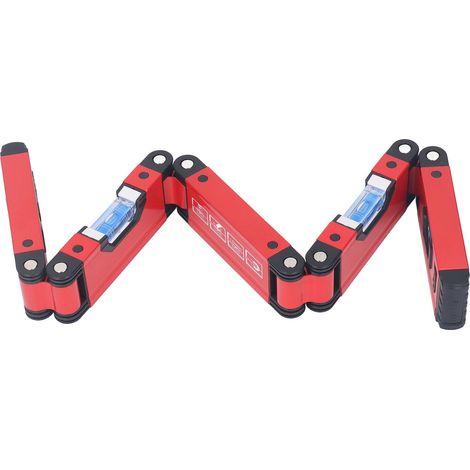 Règle de niveau pliable 71 cm haute précision outil de mesure multifonction à bulle pour tuyaux escaliers angles (1/5)