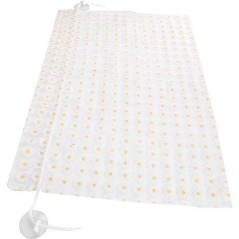 Rideau de voiture Daisy en dentelle, broderie pétale amovible, tulle décoratif (1/5)