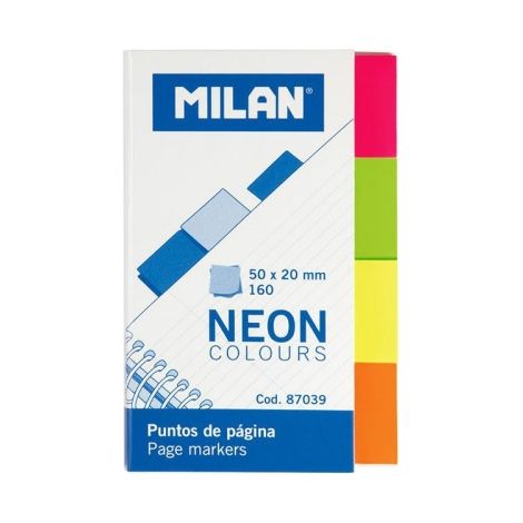 Index de couleur néon 50x20mm milan