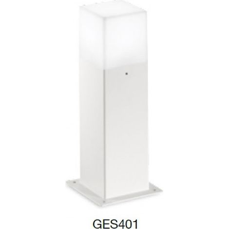 Lampioncino alluminio gea led aditi ges401 led lampada terra bianco moderno esterni e27 ip44 (1/4)