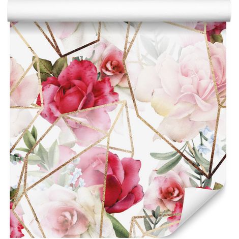 Papel pintado de rosas para salón y dormitorio, 50x1000 cm (1/5)