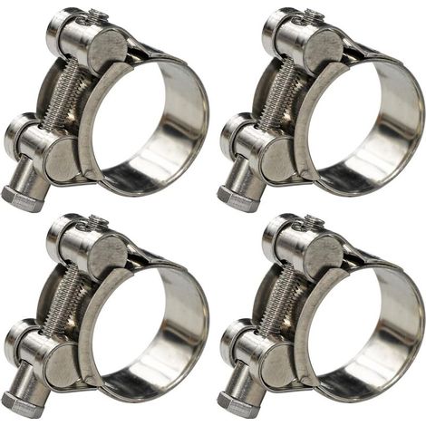 T-Bolzen-Rohrschelle, Außendurchmesserbereich 304 Edelstahl-Rohrschelle, verstellbare Rohrschelle 4er-Pack, (1,42" bis 1,54" - 36-39 mm) (1/5)