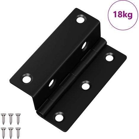 Bisagra 537 pcs Negro 38 x 17 x 60 mm Hierro vidaXL