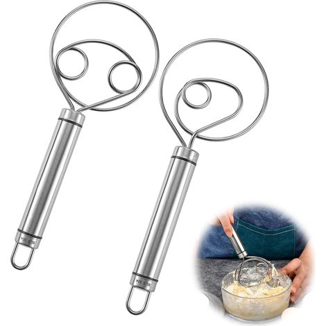 MéLangeur De Fouet De Pâte à Pain Batteur à Oeufs Antiadhésif Fouet En Acier Inoxydable Mini Home Fouet En Fil D'acier Inoxydable Professionel Mélangeur à Main Pour Fouetter Battre Mousser