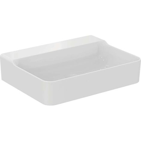 Lavabo CONCA 600x450x165mm bianco senza foro rubinetto, senza troppopieno IDEAL STANDARD (1/5)