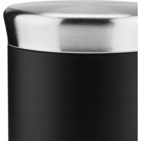 Salière décorative en verre noir, 150 ml
