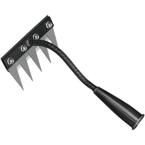 Rateau de Désherbage, Rateau Jardin Râteau de Déchaumage pour Le Jardinage, Outil de Disvant de La Griffe Rateau de Désherbage Berthaus, Outillage de Jardin pour Désherber, Ameublir, Semence, 5 Dents (1/5)
