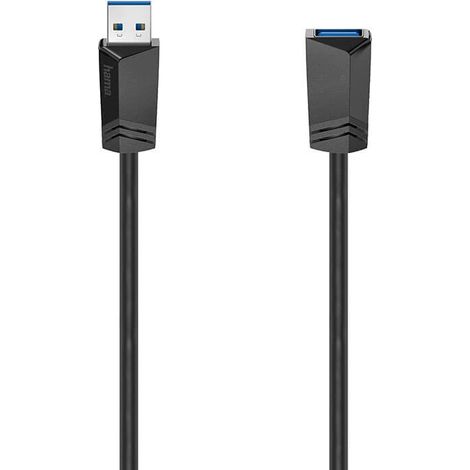 Hama USB-Kabel USB 3.2 Gen1 USB-A Stecker, USB-A Buchse 1.50 m Schwarz 00200628