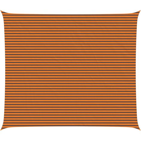Sonnensegel Orange und Braun 7 x 6 m 100 % Polyester Oxford vidaXL