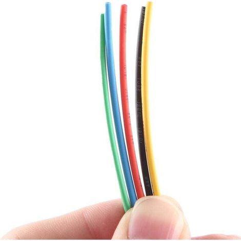 55M / Kit thermoretractable pour tuyau 11 , XU,tailles Colore Gaine de tube Fil Cable 6 couleurs - KZQ (1/4)
