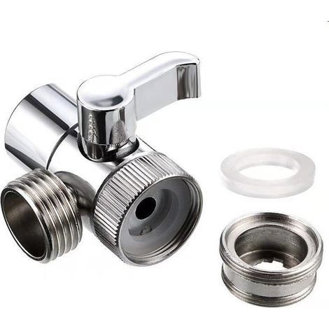 Adaptateur Inverseur Système de Douche, M22 x M24, Pour Évier, Robinet Cuisine ou Salle de Bain (1/4)